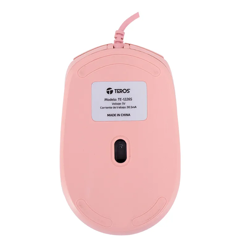 Ratón alámbrico TEROS TE-1226S, 1600 DPI, USB